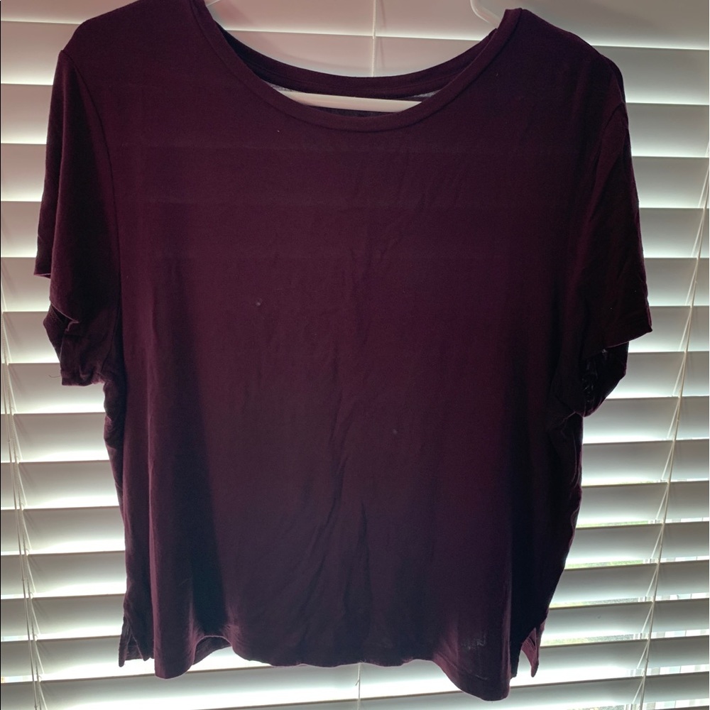 Short sleeve crop T-shirt